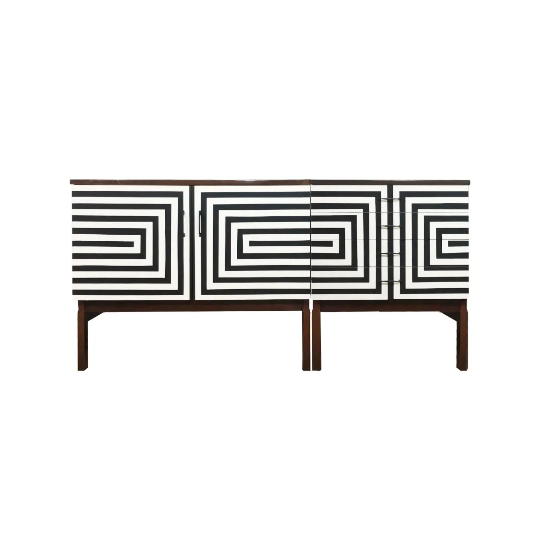 Sideboard modułowy vintage PRL, lata 70.